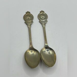 Vintage 1953 Commemorative Queen Elizabeth II Coronation Spoons